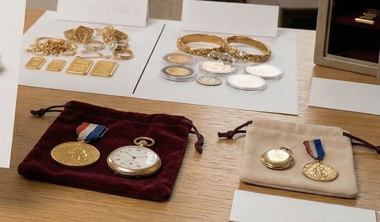 estimation-succession Documents d'expertise de succession et options de partage ou de vente de bijoux à Bordeaux.